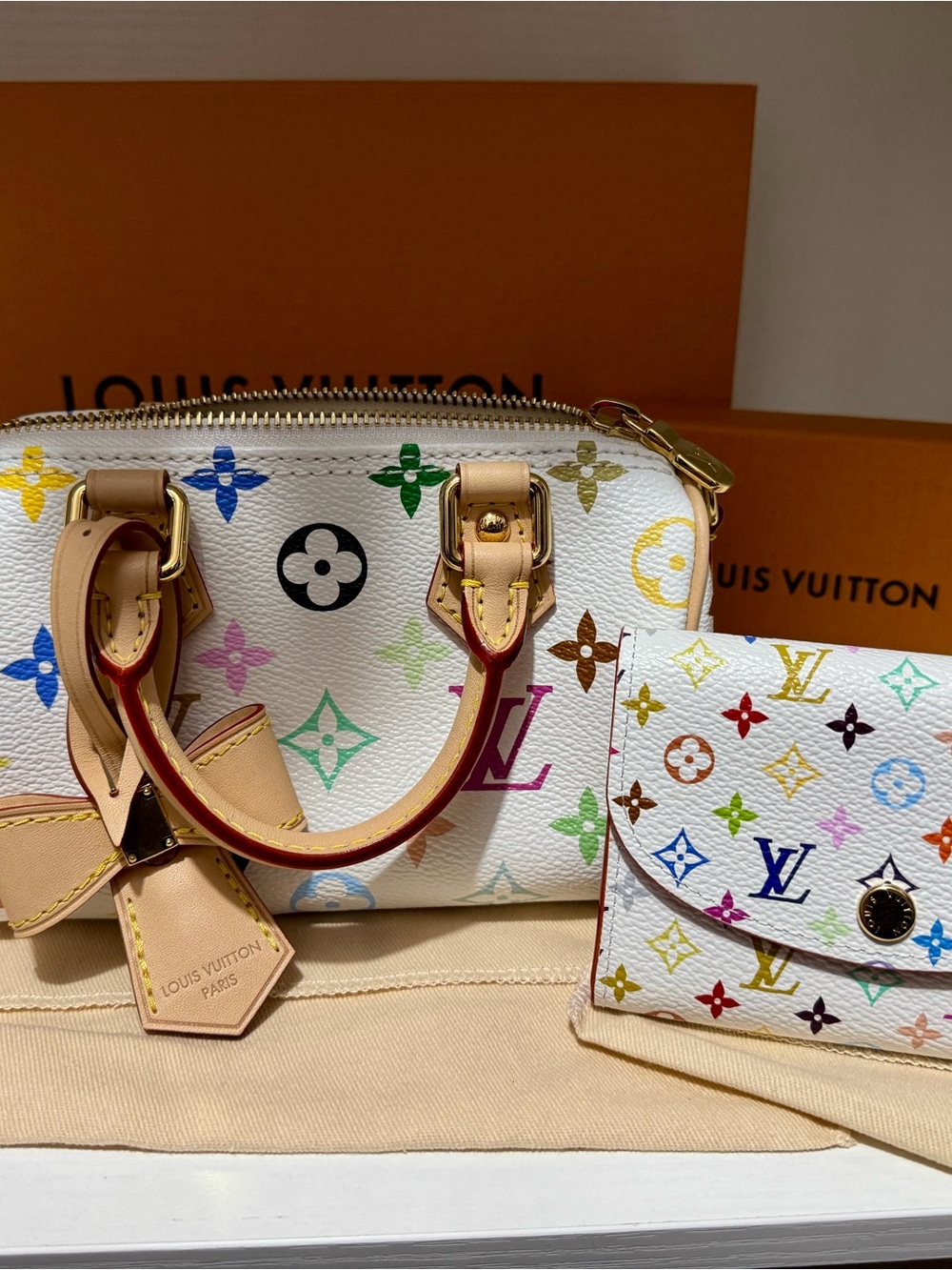 **BUNDLE** Louis Vuitton Murakami Nano Speedy and Rosalie Wallet
